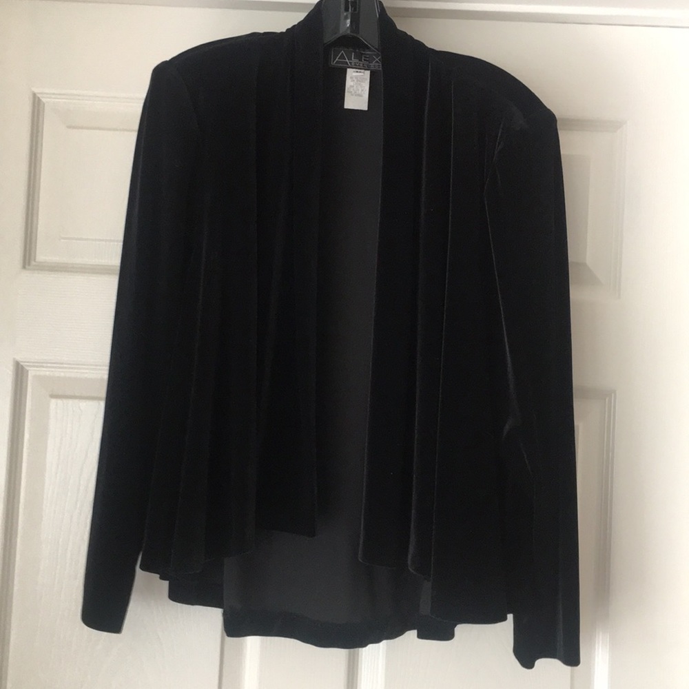 Polyester spandex lining velvet evening jacket